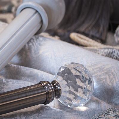 Decorative curtain finials and window hardware